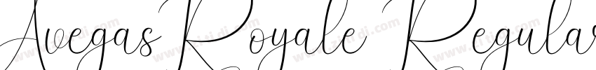 AvegasRoyale Regular字体转换 AvegasRoyale Regular字体转换